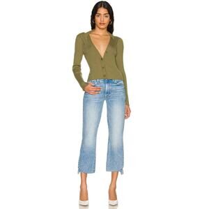 MOTHER The Insider Crop Step Fray in Deep Breaths Size 27
